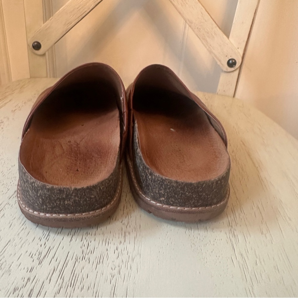Madewell Brown Leather Clog Mules - Picture 7 of 10